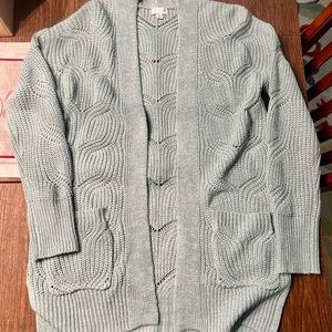 SO Brand Cardigan - Women’s Medium - Aqua Blue